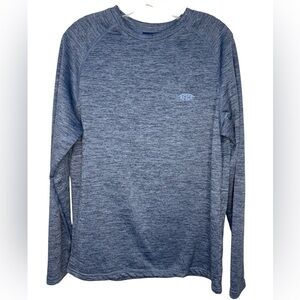 AFTCO Hexatron Performance Fleece Long Sleeve Crew Neck Midnight Heather - Small